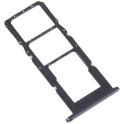 For Samsung Galaxy A24 SM-A245 Original SIM Card Tray + SIM Card Tray + Micro SD Card Tray (Black)