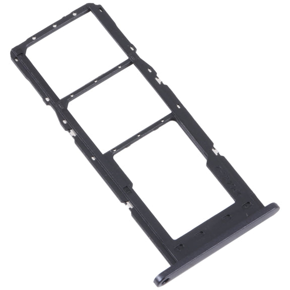 For Samsung Galaxy A24 SM-A245 Original SIM Card Tray + SIM Card Tray + Micro SD Card Tray (Black)