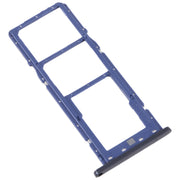 For Samsung Galaxy M04 SM-M045F Original SIM Card Tray + SIM Card Tray + Micro SD Card Tray (Blue)