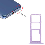 For Samsung Galaxy M04 SM-M045F Original SIM Card Tray + SIM Card Tray + Micro SD Card Tray (Purple)