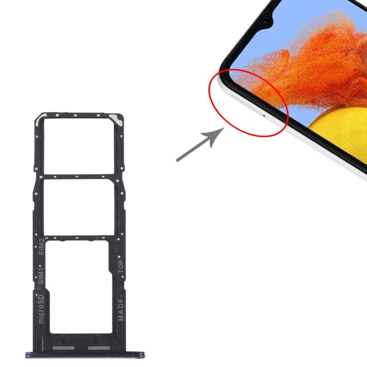 For Samsung Galaxy M14 SM-M146B Original SIM Card Tray + SIM Card Tray + Micro SD Card Tray (Dark Blue) - free shipping - PMc TechLife - Order now!