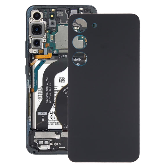 For Samsung Galaxy S23 SM-S911B OEM Glass Battery Back Cover(Black)
