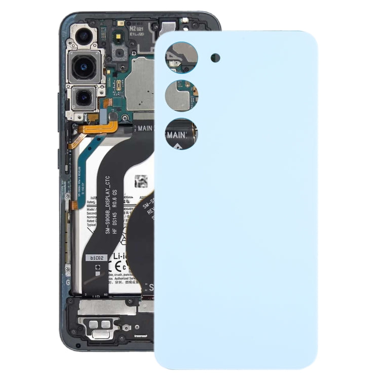 For Samsung Galaxy S23 SM-S911B OEM Glass Battery Back Cover(Blue) - free shipping - PMc TechLife - Order now!
