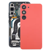 For Samsung Galaxy S23 SM-S911B OEM Glass Battery Back Cover with Camera Lens Cover(Red)