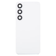 For Samsung Galaxy S23 SM-S911B OEM Glass Battery Back Cover with Camera Lens Cover(White)