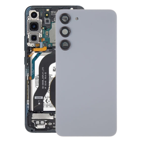 For Samsung Galaxy S23+ SM-S916B OEM Glass Battery Back Cover with Camera Lens Cover(Grey)