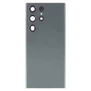 For Samsung Galaxy S23 Ultra SM-S918 Glass Battery Back Cover with Camera Lens Cover(Green)