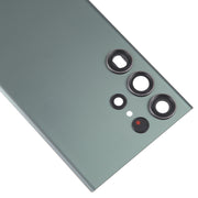 For Samsung Galaxy S23 Ultra SM-S918 Glass Battery Back Cover with Camera Lens Cover(Green)