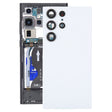 For Samsung Galaxy S23 Ultra SM-S918 Glass Battery Back Cover with Camera Lens Cover(White) - free shipping - PMc TechLife - Order now!