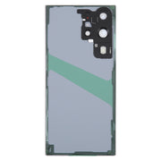 For Samsung Galaxy S23 Ultra SM-S918 Glass Battery Back Cover with Camera Lens Cover(White)