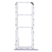For Samsung Galaxy A14 4G SM-A145P Original SIM Card Tray + SIM Card Tray + Micro SD Card Tray (Silver)