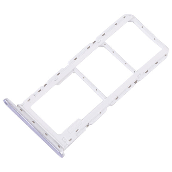 For Samsung Galaxy A14 4G SM-A145P Original SIM Card Tray + SIM Card Tray + Micro SD Card Tray (Silver)