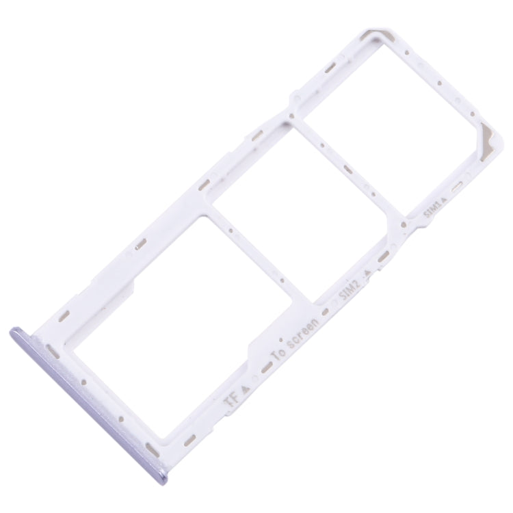 For Samsung Galaxy A22 5G SM-A226B Original SIM Card Tray + SIM Card Tray + Micro SD Card Tray (Purple)