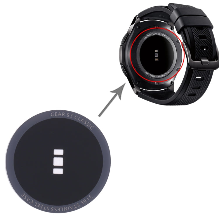 For Samsung Galaxy Gear S3 classic SM-R770 Original Back Cover Glass