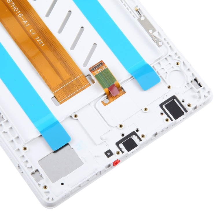 For Samsung Galaxy Tab A7 Lite SM-T225 LTE Edition Original LCD Screen Digitizer Full Assembly with Frame (White) - free shipping - PMc TechLife - Order now!