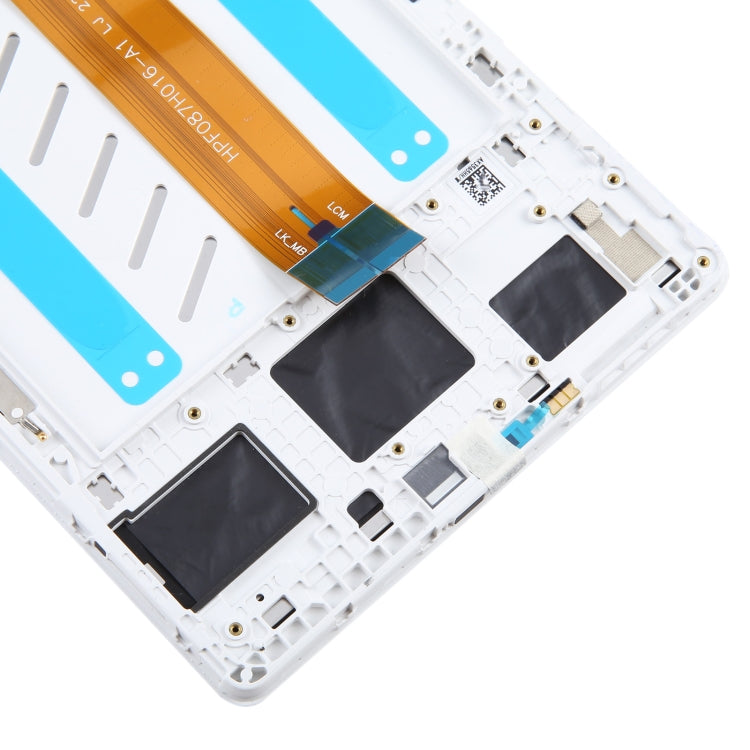 For Samsung Galaxy Tab A7 Lite SM-T225 LTE Edition Original LCD Screen Digitizer Full Assembly with Frame (White) - free shipping - PMc TechLife - Order now!