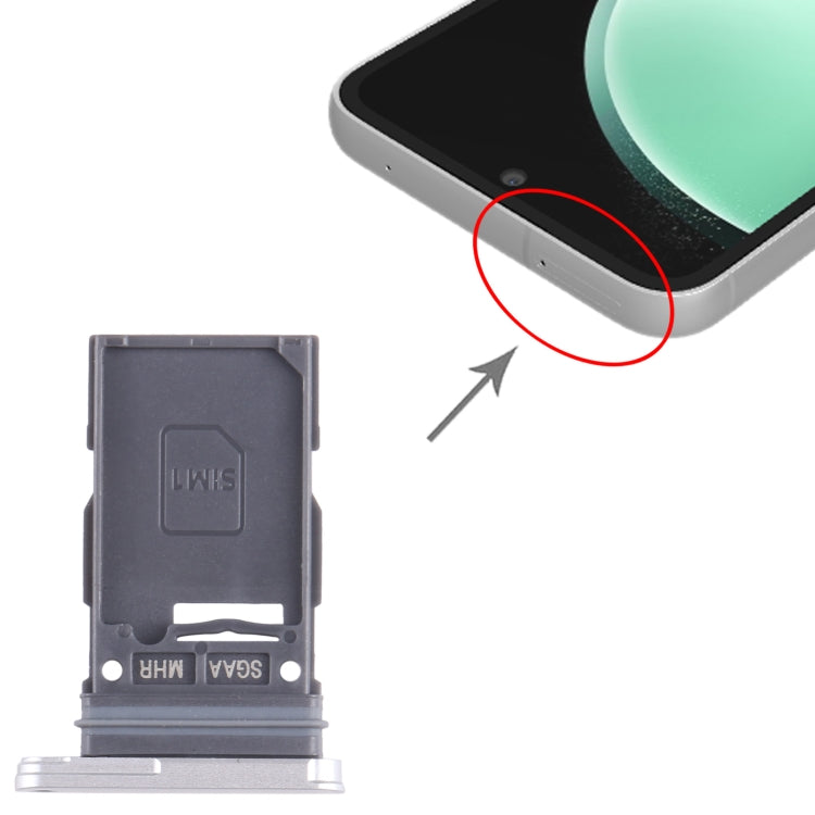 For Samsung Galaxy S23 FE SM-S711B Original SIM Card Tray (Silver) - free shipping - PMc TechLife - Order now!