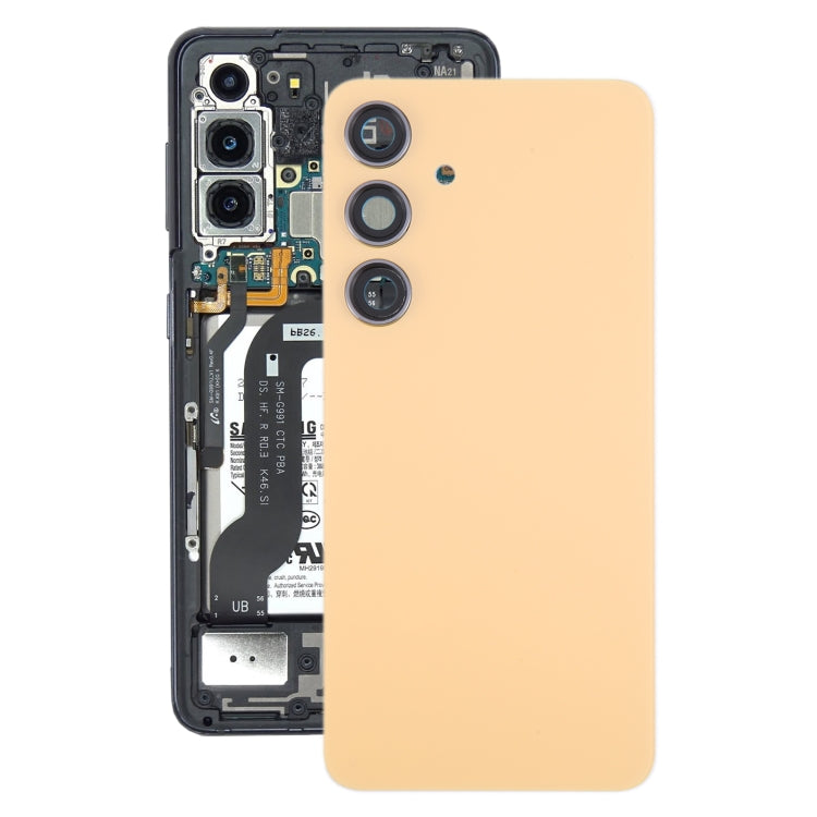 For Samsung Galaxy S24 SM-S921B OEM Battery Back Cover with Camera Lens Cover(Yellow) - free shipping - PMc TechLife - Order now!