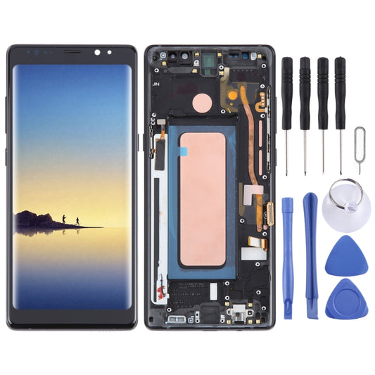 For Samsung Galaxy Note 8 SM-N950 TFT Material LCD Screen Digitizer Full Assembly with Frame (Black) - free shipping - PMC Jewellery - Order now!