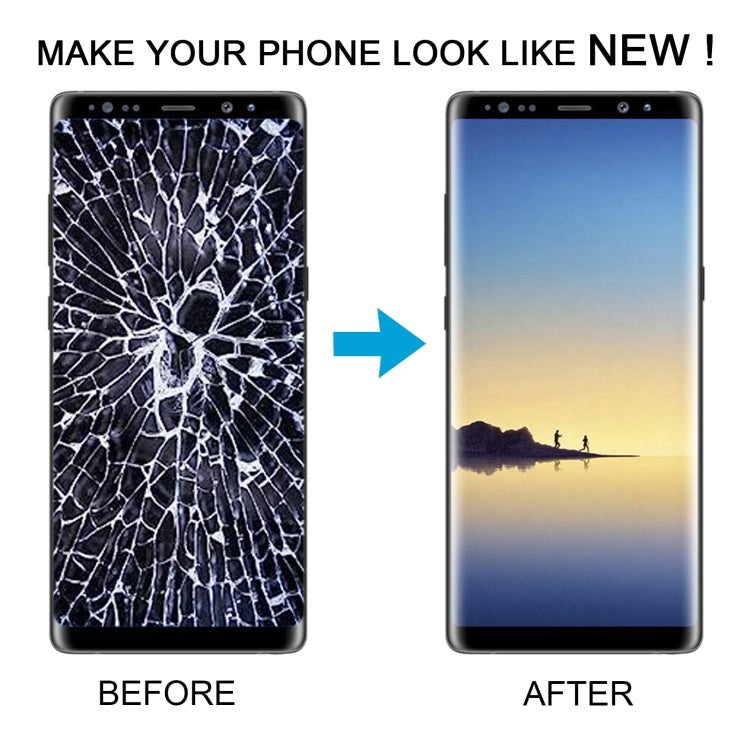 For Samsung Galaxy Note 8 SM-N950 TFT Material LCD Screen Digitizer Full Assembly with Frame (Black)