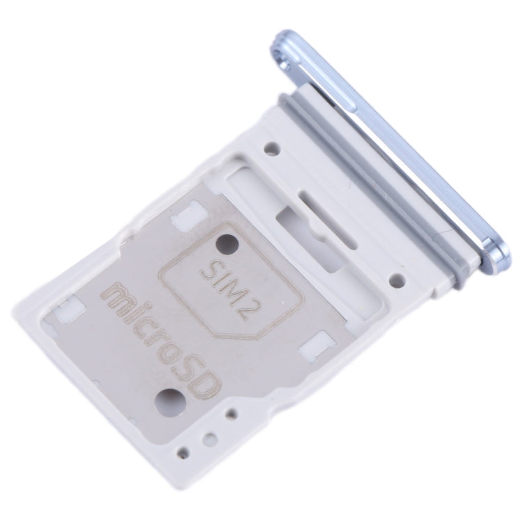 For Samsung Galaxy A55 SM-A556B Original SIM Card Tray + SIM / Micro SD Card Tray (Blue)