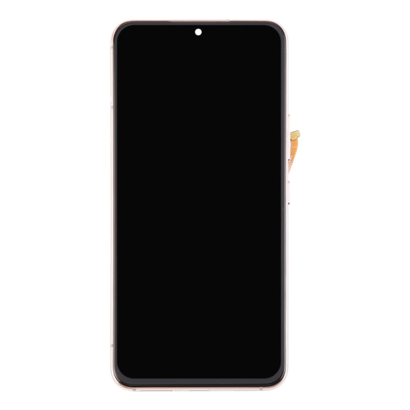 For Samsung Galaxy S22 5G SM-S901B Original LCD Screen Digitizer Full Assembly with Frame (Gold)