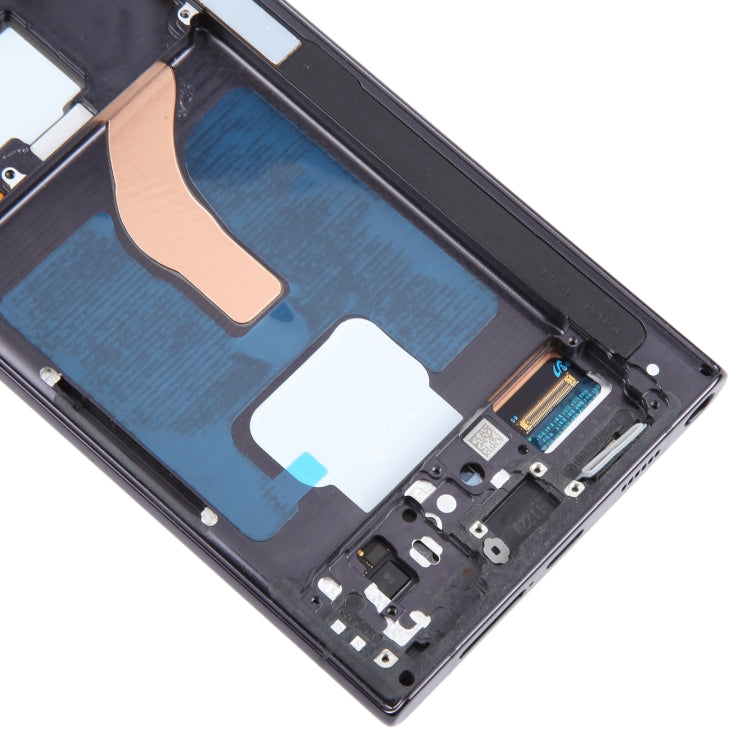 For Samsung Galaxy S22 Ultra 5G SM-S908B Original LCD Screen Digitizer Full Assembly with Frame (Black)