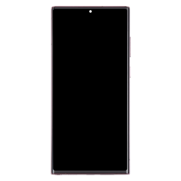 For Samsung Galaxy S22 Ultra 5G SM-S908B Original LCD Screen Digitizer Full Assembly with Frame (Purple)