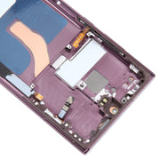 For Samsung Galaxy S22 Ultra 5G SM-S908B Original LCD Screen Digitizer Full Assembly with Frame (Purple)