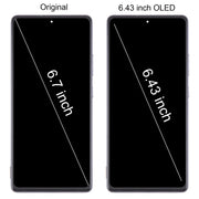 For Samsung Galaxy A71 5G SM-A716B 6.43 inch OLED LCD Screen Digitizer Full Assembly with Frame (Black)