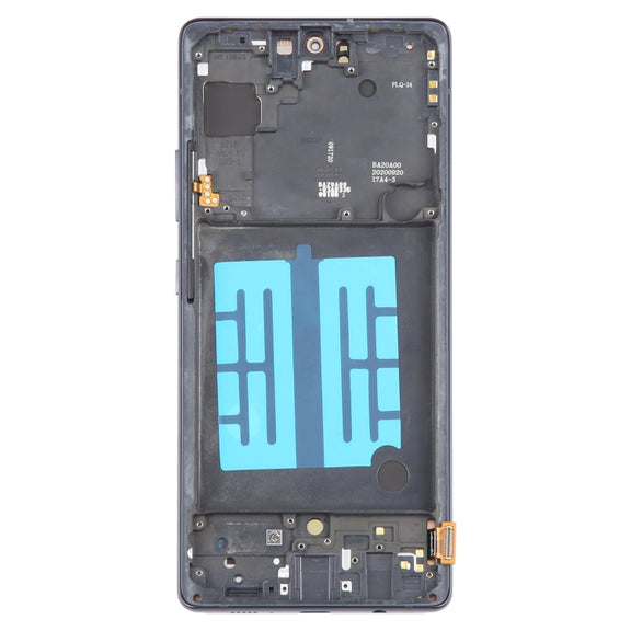 For Samsung Galaxy A71 5G SM-A716B 6.43 inch OLED LCD Screen Digitizer Full Assembly with Frame (Black)