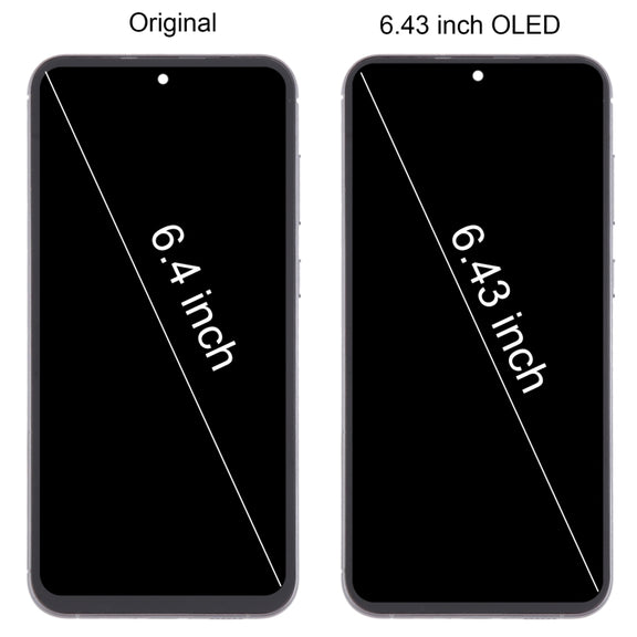 For Samsung Galaxy S23 FE SM-S711B 6.43 inch OLED LCD Screen Digitizer Full Assembly with Frame (Black)