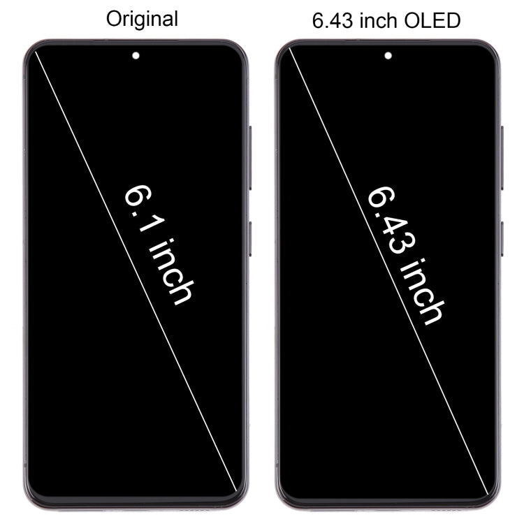 For Samsung Galaxy S23 SM-S911B 6.43 inch EU Version OLED LCD Screen Digitizer Full Assembly with Frame (Black) - free shipping - PMc TechLife - Order now!