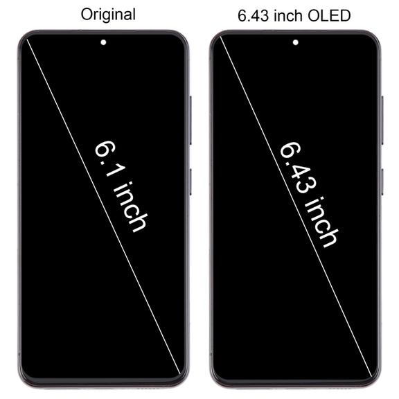 For Samsung Galaxy S23 SM-S911B 6.43 inch EU Version OLED LCD Screen Digitizer Full Assembly with Frame (Black)