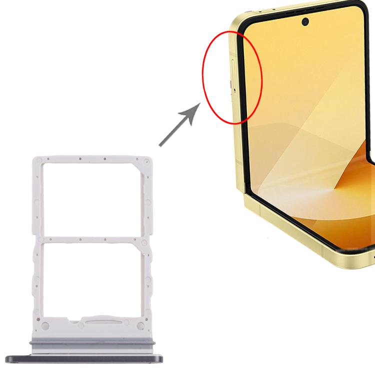 For Samsung Galaxy Z Flip6 SM-F741B Original SIM Card Tray (Black)