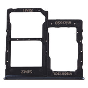 For Galaxy A40 SIM Card Tray + SIM Card Tray + Micro SD Card Tray (Black)