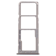For Galaxy A20 A30 A50 SIM Card Tray + SIM Card Tray + Micro SD Card Tray (Grey)