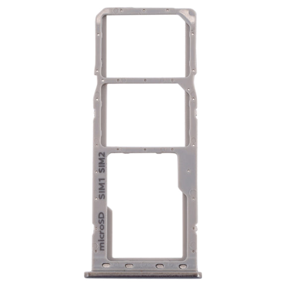 For Galaxy A20 A30 A50 SIM Card Tray + SIM Card Tray + Micro SD Card Tray (Grey)