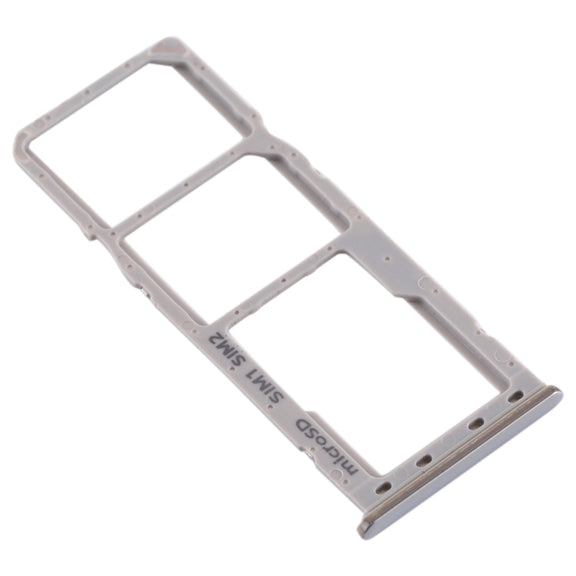 For Galaxy A20 A30 A50 SIM Card Tray + SIM Card Tray + Micro SD Card Tray (Grey)
