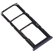 For Galaxy A70 SIM Card Tray + SIM Card Tray + Micro SD Card Tray (Black)