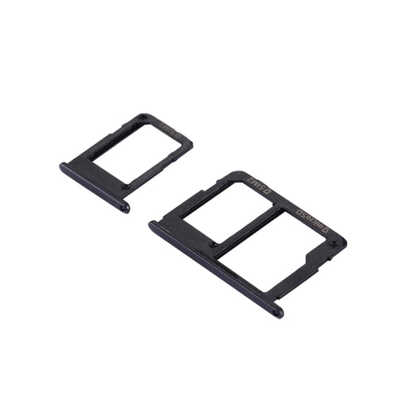 For Galaxy J5 Prime / G570 & J7 Prime / G610 SIM Card Tray + Micro SD & SIM Card Tray (Black)