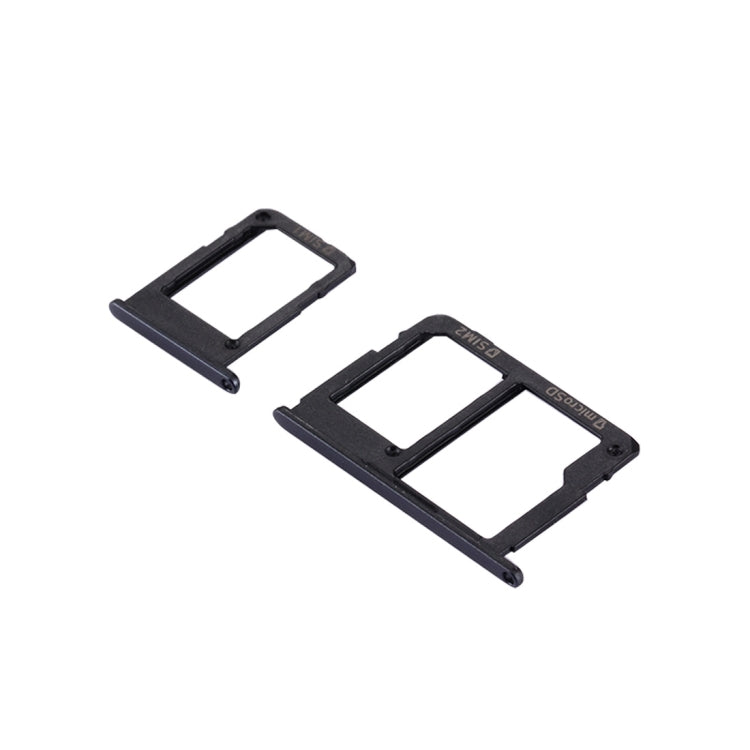 For Galaxy J5 Prime / G570 & J7 Prime / G610 SIM Card Tray + Micro SD & SIM Card Tray (Black)