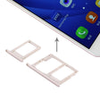 For Galaxy J5 Prime / G570 & J7 Prime / G610 SIM Card Tray + Micro SD & SIM Card Tray (Gold) - free shipping - PMc TechLife - Order now!