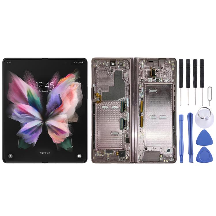 For Samsung Galaxy Z Fold3 SM-F926B Original Main LCD Screen Digitizer Full Assembly with Frame (Pink) - free shipping - PMC TechLife - Order now!