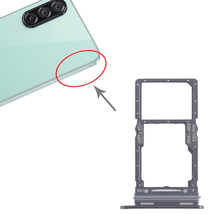 For Samsung Galaxy A26 SM-A266B Original SIM + SIM / Micro SD Card Tray (Black) - free shipping - PMc TechLife - Order now!