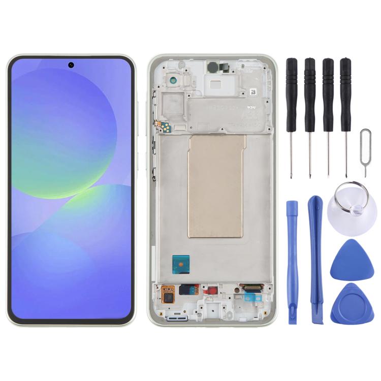 For Samsung Galaxy A36 SM-A366B Original LCD Screen Digitizer Full Assembly with Frame (Green) - free shipping - PMc TechLife - Order now!