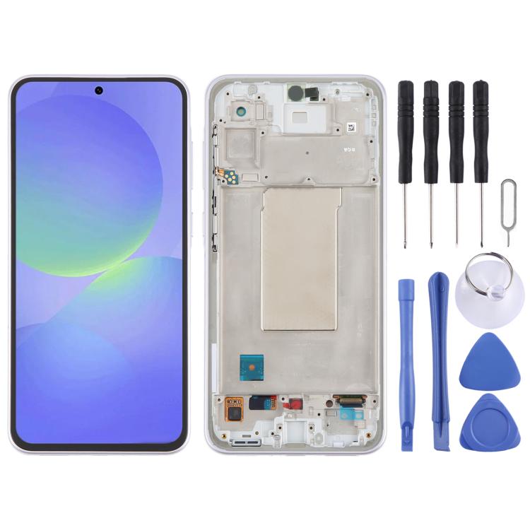 For Samsung Galaxy A36 SM-A366B Original LCD Screen Digitizer Full Assembly with Frame (Purple) - free shipping - PMc TechLife - Order now!
