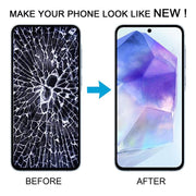 For Samsung Galaxy A55 SM-A556B Original LCD Screen Digitizer Full Assembly with Frame (Baby Blue)