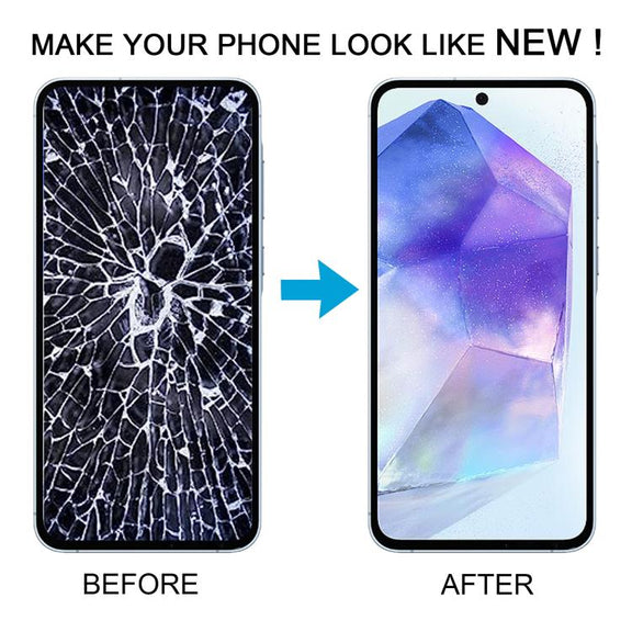 For Samsung Galaxy A55 SM-A556B Original LCD Screen Digitizer Full Assembly with Frame (Baby Blue)