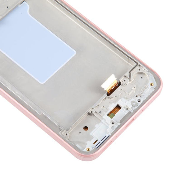 For Samsung Galaxy A26 SM-A266B 6.46 inch OLED LCD Screen Digitizer Full Assembly with Frame (Pink)